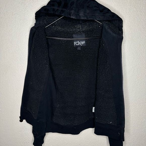 Y2K Fox Racing Velour Full Zip Hoodie Size Small - Picture 4 of 5